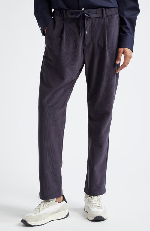 Herno Velvet Corduroy Pants in Blue Navy 