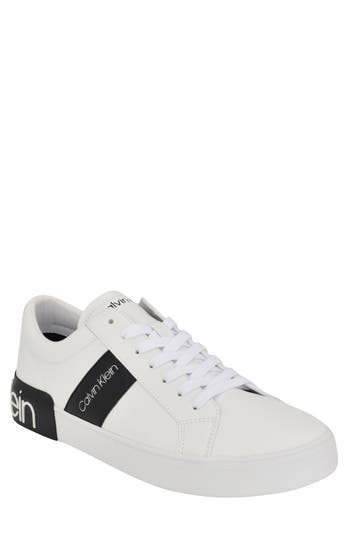 Calvin Klein Roydan Low Top Sneaker In White/black