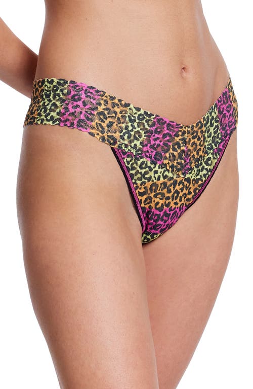 Shop Hanky Panky Print Original Rise Thong In Its Electric