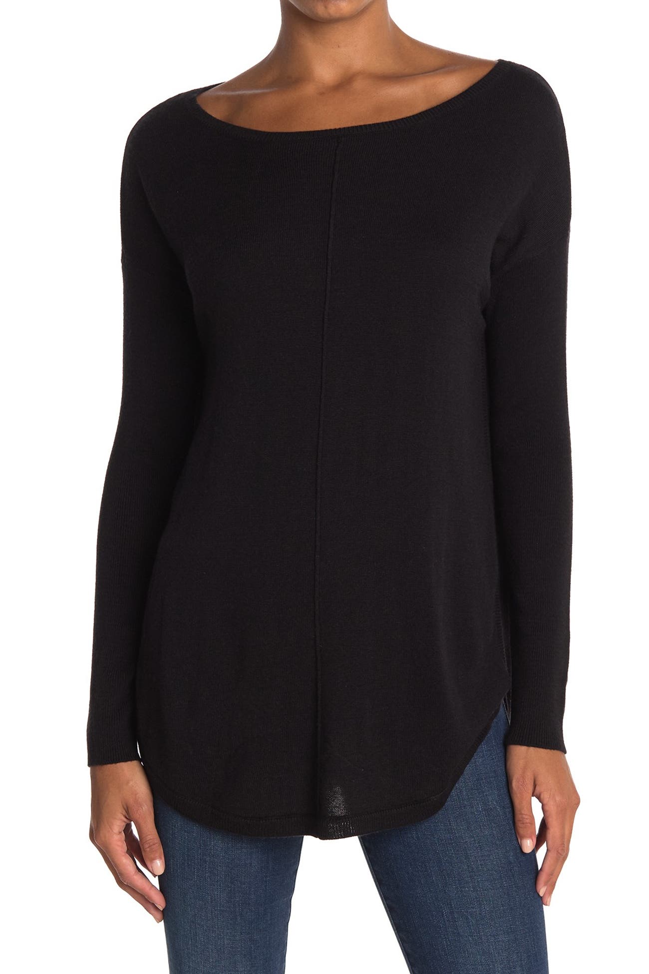 Chelsea & Theodore | Scoop Neck Tunic Sweater | HauteLook