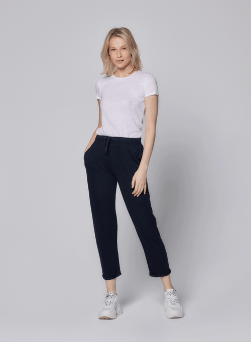 Majestic Filatures Stretch Linen Short Sleeve Crewneck T-shirt In Blanc