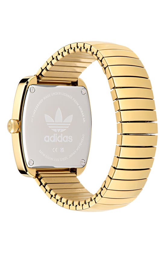 Shop Adidas Originals Ao Bracelet Watch In Goldone