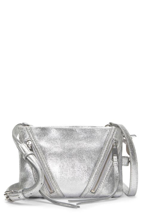 crossbody silver bag