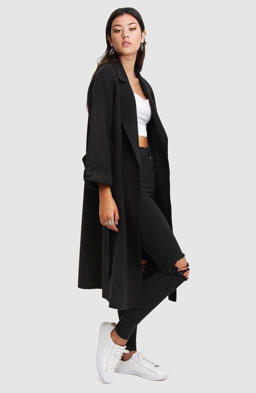 Belle & Bloom Stay Wild Oversized Wool Coat In Black
