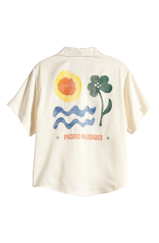 Shop Pacsun Kids' Sunwear Camp Shirt In Off White