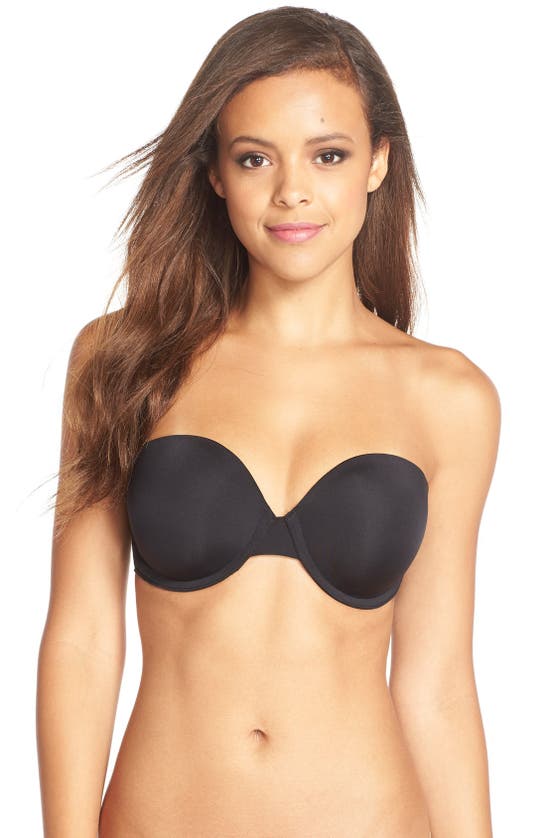 Shop Panache Porcelain Elan Underwire Smooth & Seamless Strapless Bra In Black