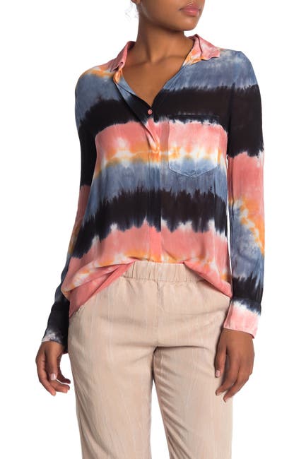 Yfb By Young Fabulous Broke Susan Tie Dye Blouse Nordstrom Rack