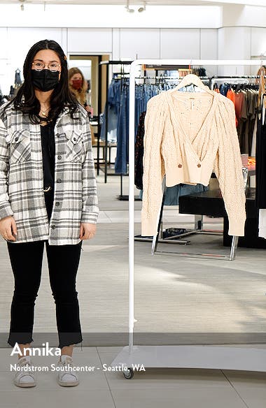Olive You Cable Wrap Cardigan | Nordstrom