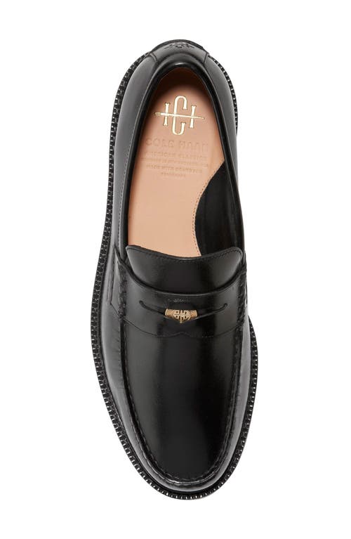 Shop Cole Haan American Classics Pinch Penny Loafer In Black/black