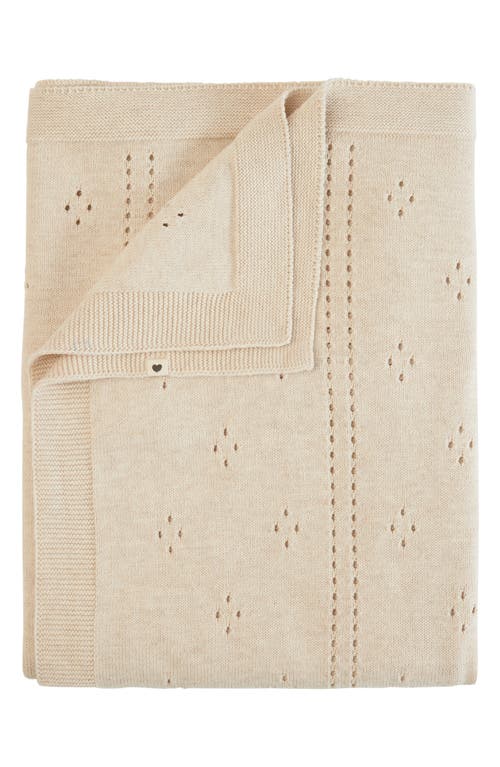 BIBS Organic Cotton Pointelle Blanket in Ivory 