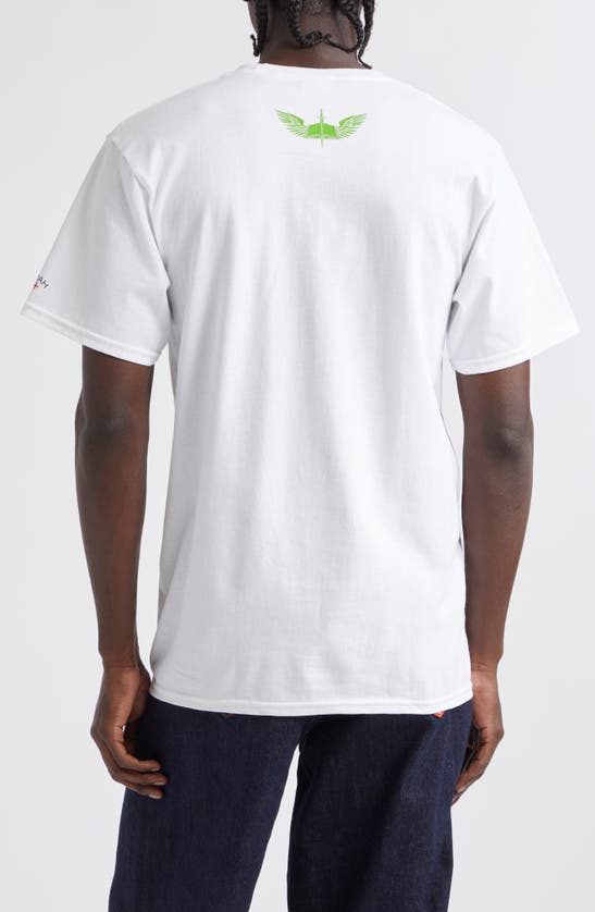 Shop Noah Get Back Up Graphic T-shirt In White