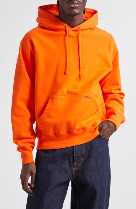 Men's Cotton Fleece Hoodie- All in Motion Orange S 1 ct