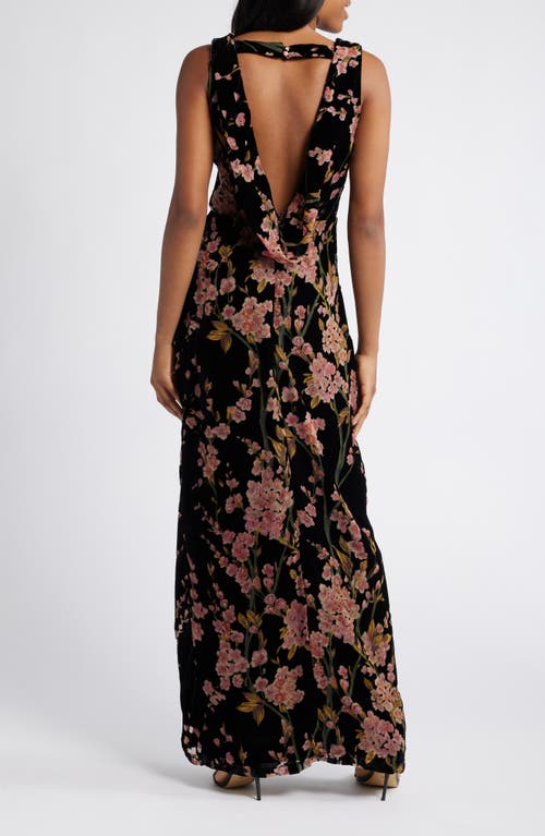 Lulus Enhanced Aura Burnout Maxi Dress In Multi