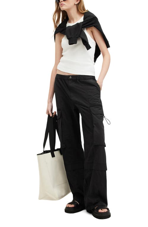 Shop Allsaints Barbara Cargo Pants In Black