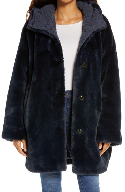 UGG(r) Nori Oversize Faux Fur Coat Smoky Blue at Nordstrom,