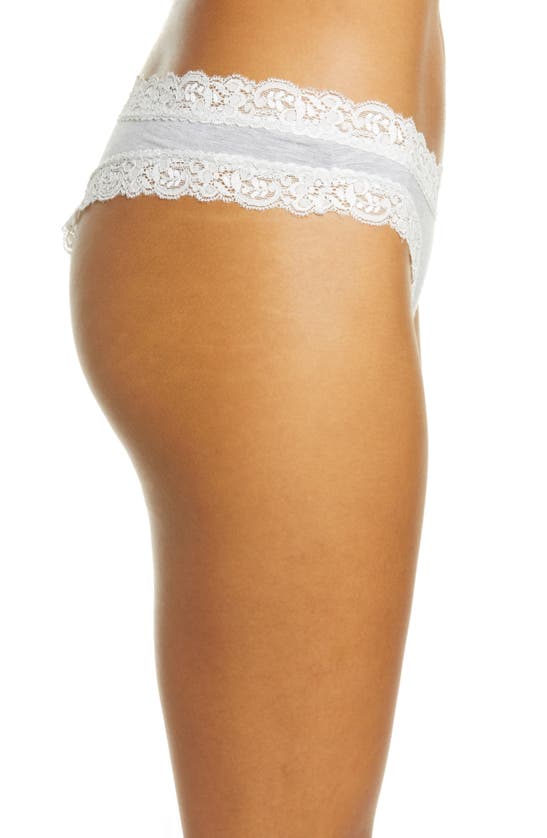 Fleur't Iconic Thong In Heather Grey/hampton Blue