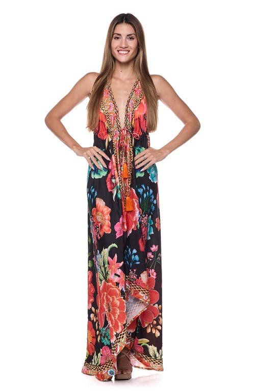 Ranee's Ranees Cover-up Halter Dress In Black