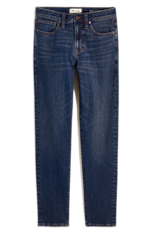 Shop Madewell Relaxed Taper Jeans In Stratfield Wash