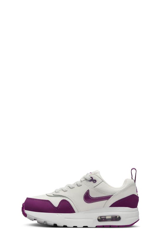 Nike Kids' Air Max 1 Easyon Sneaker In Summit White/ Viotech/ White