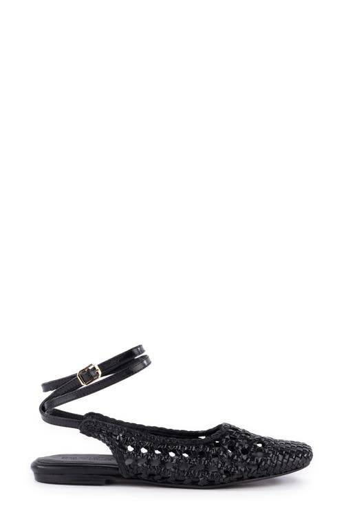 Seychelles Monet Ankle Strap Flat In Black