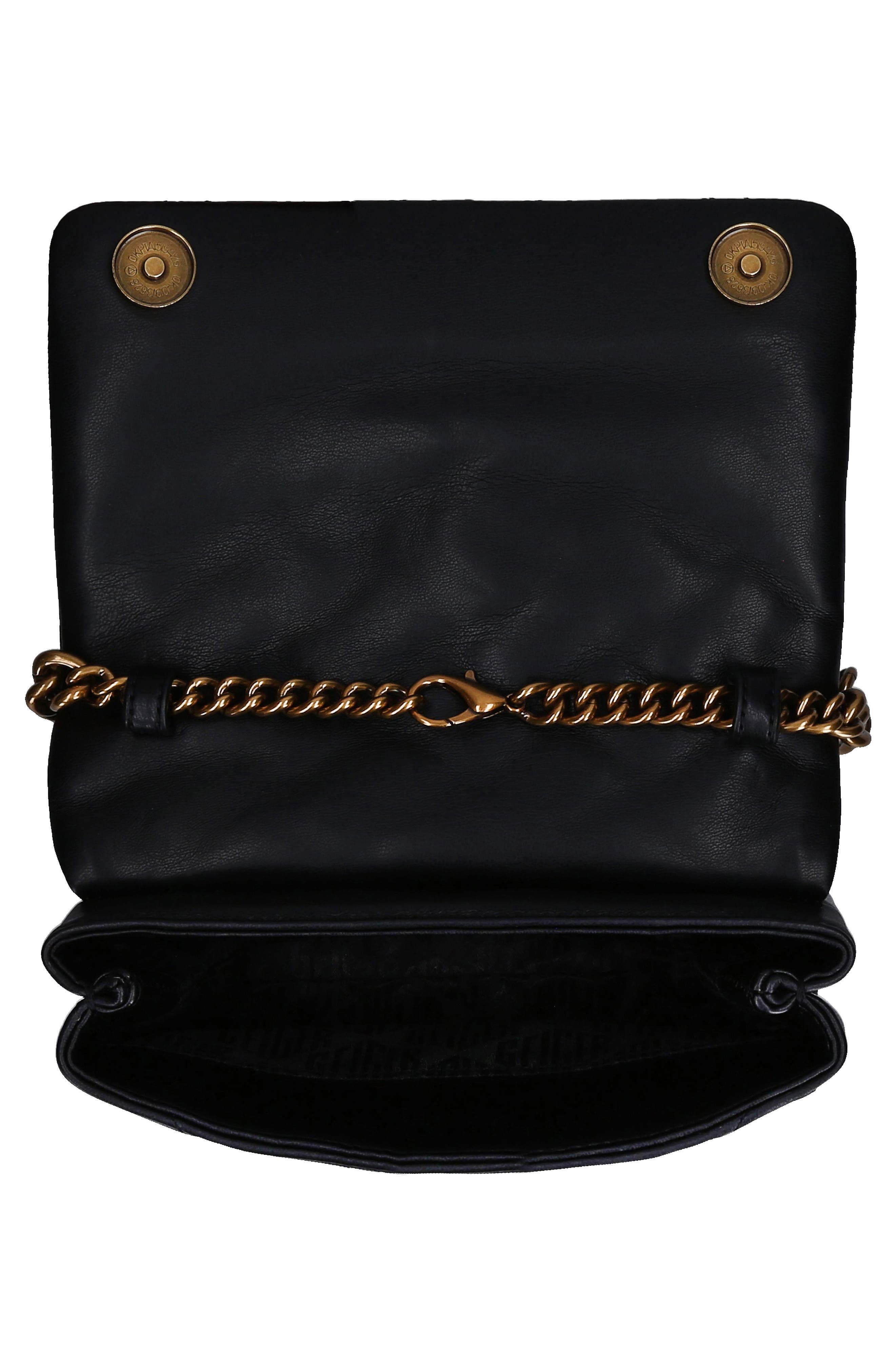 MINI KENSINGTON DRENCH ALL MATTE BLACK Quilted Leather Mini Bag by KURT  GEIGER LONDON