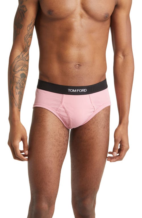 TOM FORD Cotton Stretch Jersey Briefs in Washed Rose