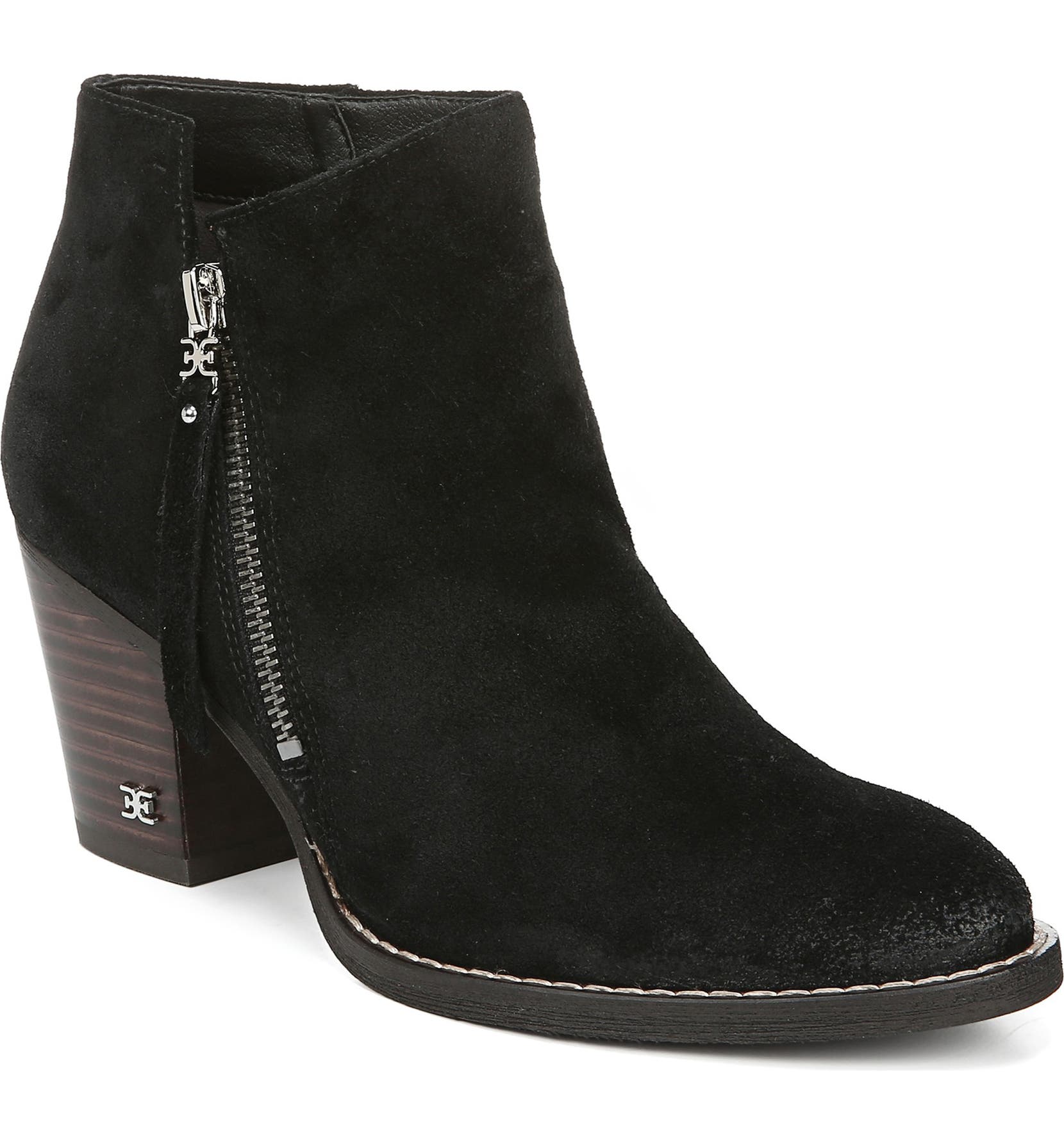 SAM EDELMAN Macon Bootie, Main, color, BLACK LEATHER