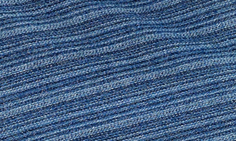 Shop Desigual Stripe Denim Blazer In Blue