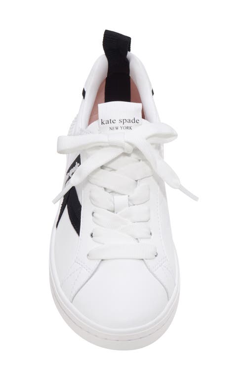 Shop Kate Spade New York Signature Sneaker In True White/black