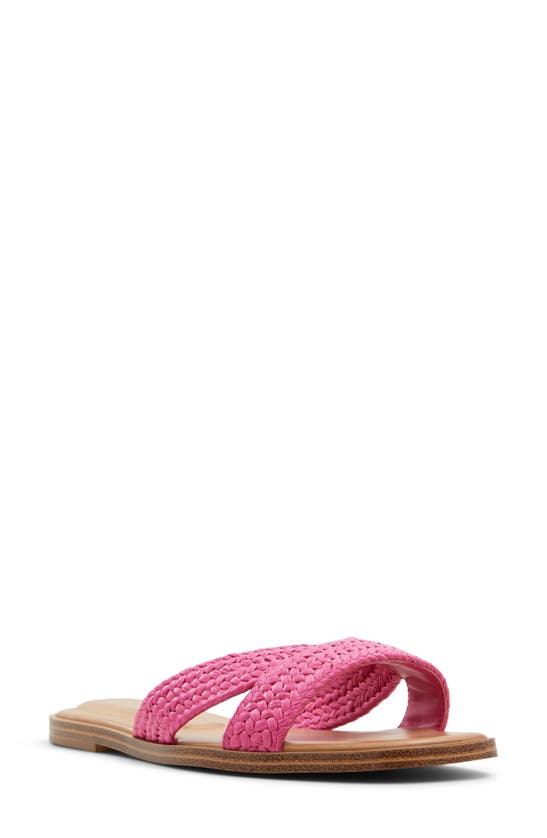 Aldo Caria Slide Sandal In Bright Pink