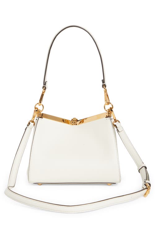 Etro Vela Mini Leather Shoulder Bag In White
