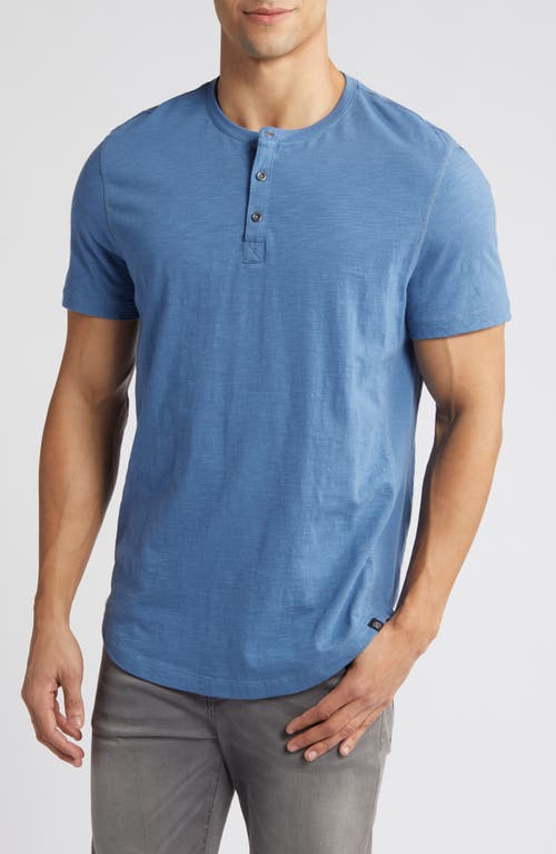 Slub Organic Cotton Henley in Larkspur