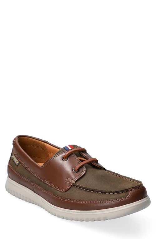 Shop Mephisto Trevis Boat Shoe In Loden