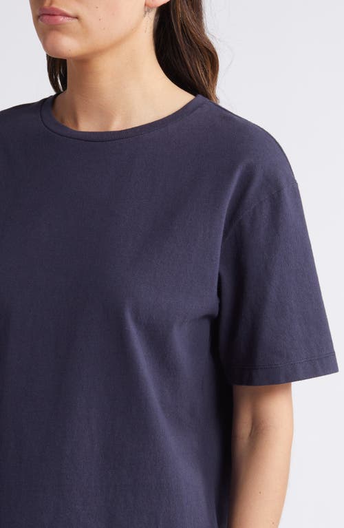 Shop Rue Sophie Nola Relaxed Fit Cotton T-shirt In Midnight