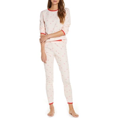 Rachel Parcell Thermal Pajamas, Pink (Nordstrom Exclusive)