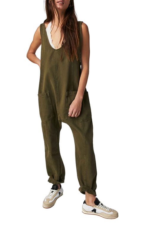 Free People High Roller Jumpsuit Moss Stone at Nordstrom,
