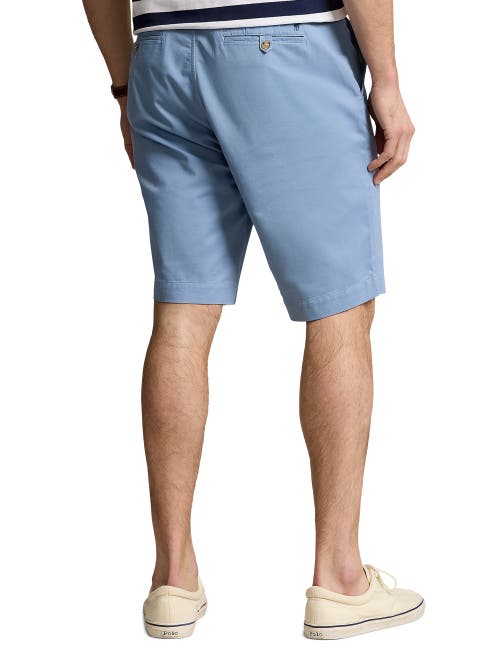 Shop Polo Ralph Lauren Stretch Twill Shorts In Channel Blue