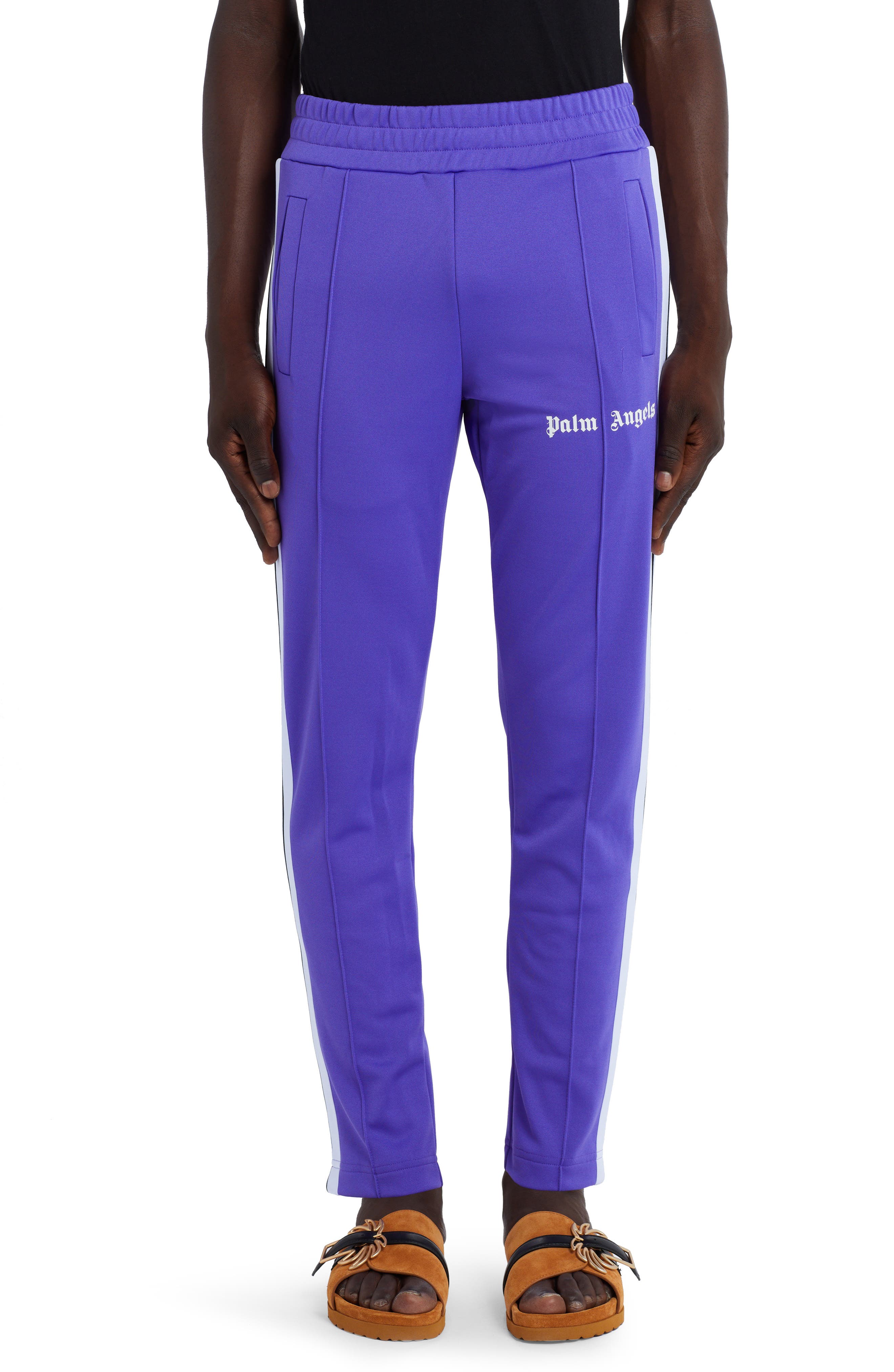 Palm Angels Classic Track Pants in Purple White at Nordstrom, Size X-Large