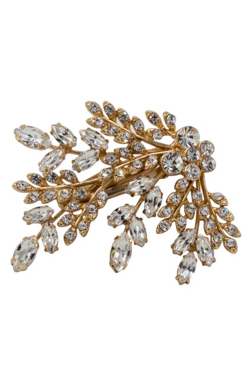 Brides & Hairpins Nika Jeweled Hair Clip in Gold at Nordstrom