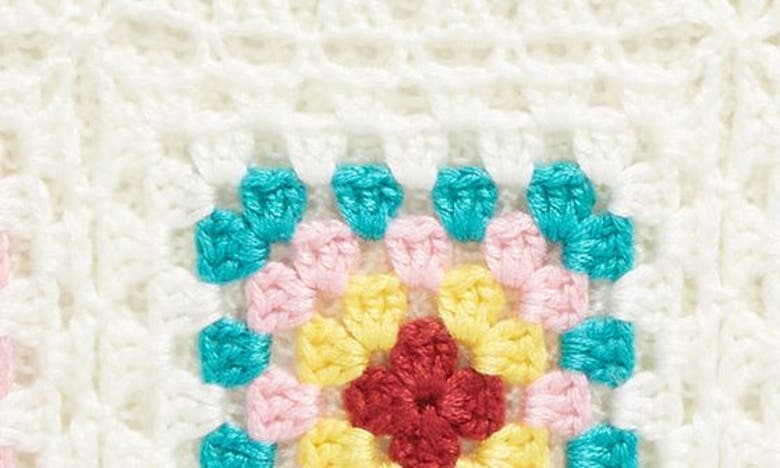Shop Cotton Emporium Kids' Granny Square Open Stitch Sweater Tank In White