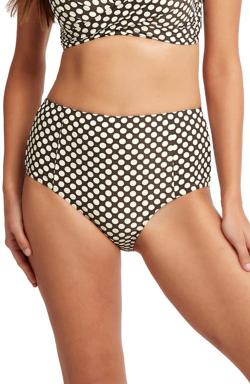 Sea Level High Waist Bikini Bottoms in Espresso at Nordstrom, Size 4 Us