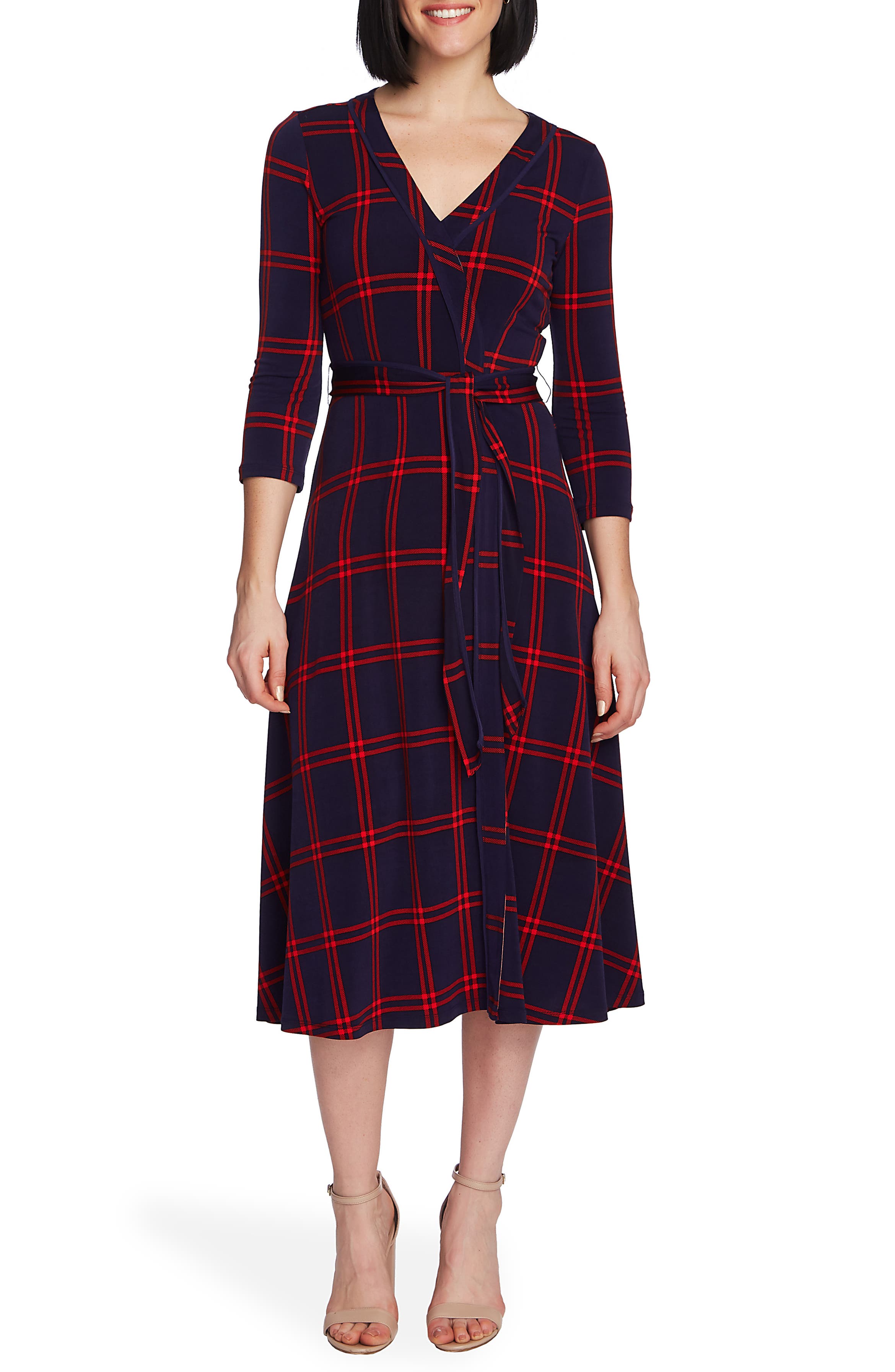 Chaus Plaid Wrap Dress | Nordstrom