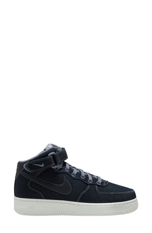 Nike Air Force 1 '07 Mid Sneaker In Obsidian/summit White