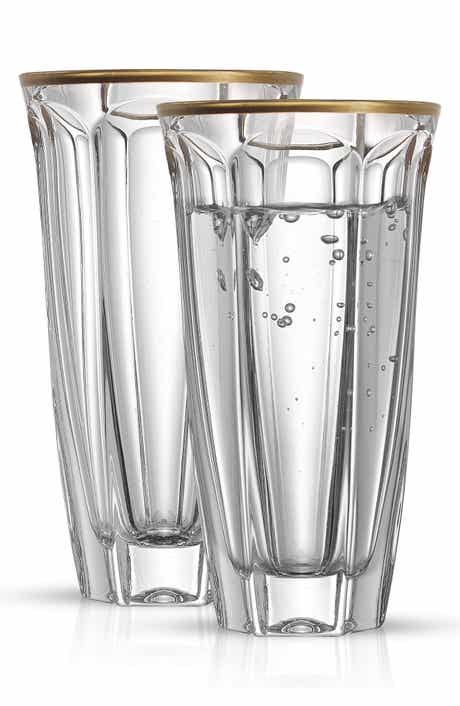 Joyjolt Glass Fluted Drink Dispenser, Ice Cylinder, & Fruit Infuser-1  Gallon Dispensers For Parties : Target