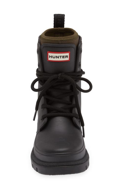 Shop Hunter Diana Waterproof Rainboot In Black/olive