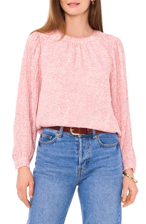 Shop Vince Camuto Balloon Sleeve Top In Pink Orchid