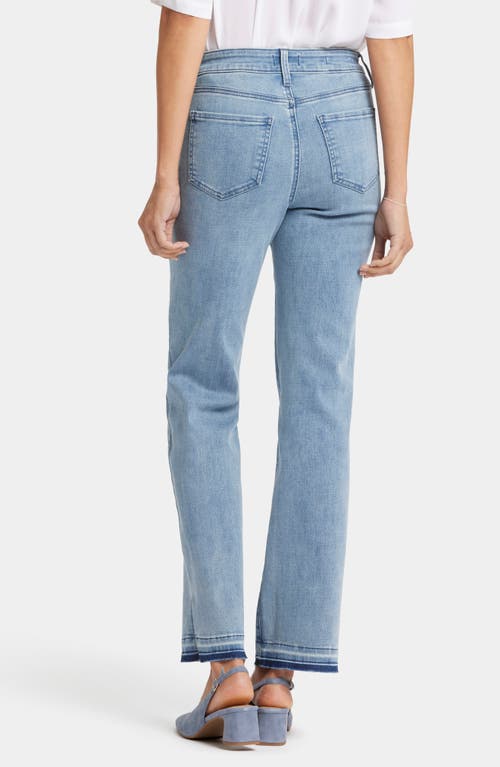 Shop Nydj Marilyn High Waist Release Hem Ankle Straight Leg Jeans In Big Skies