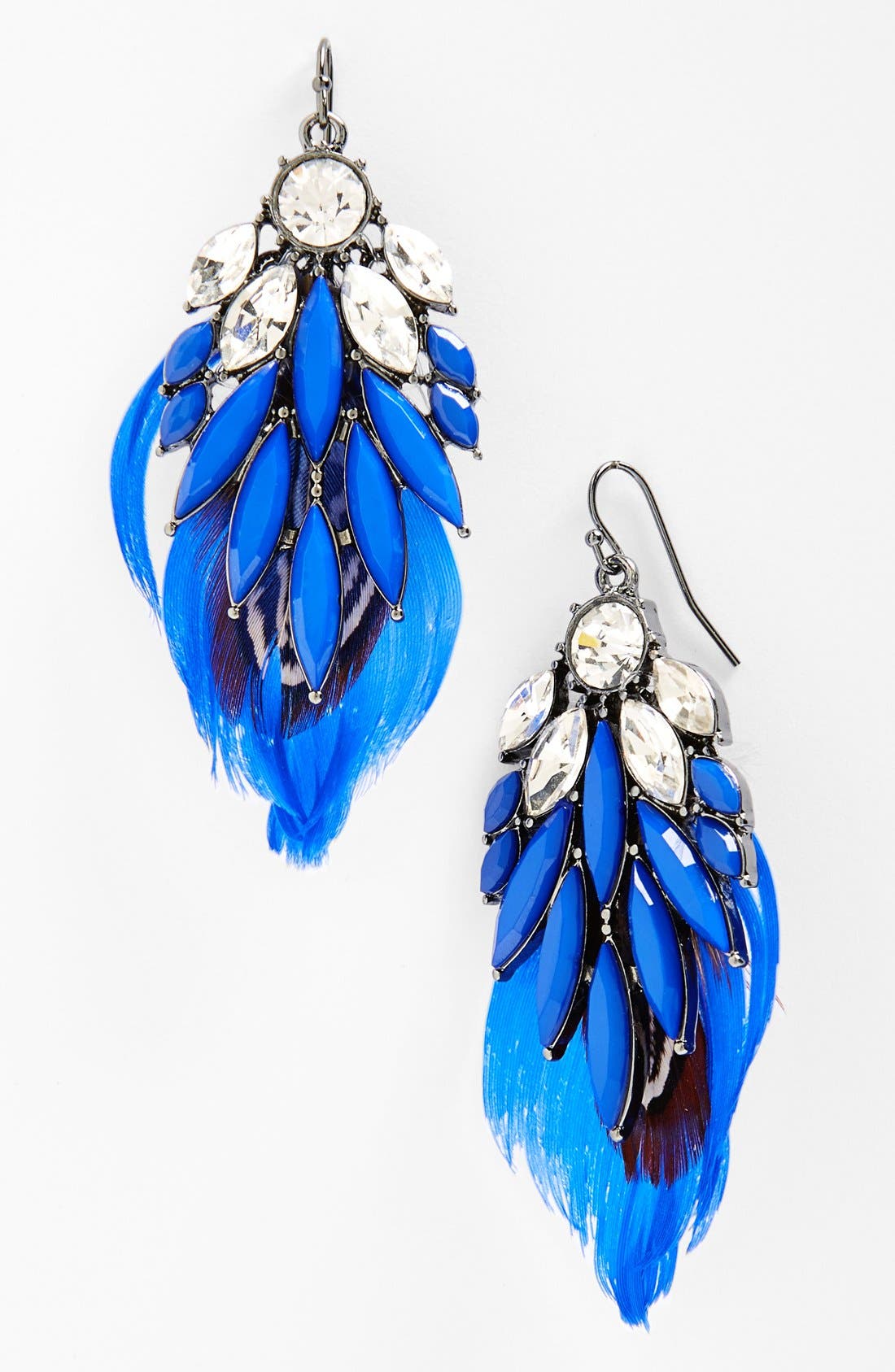 Berry Crystal & Feather Earrings Nordstrom