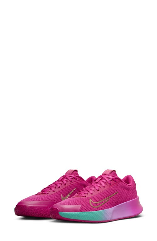 Nike Court Vapor Lite 2 Hard Court Tennis Shoe In Fire Berry/pink/bronze