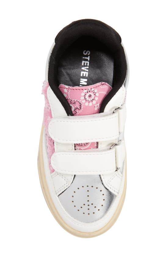 Shop Steve Madden Kids' Tdream Sneaker In White Multi